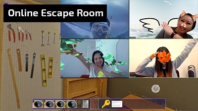 hosted online escape room