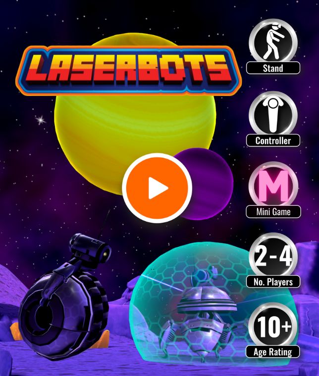 A virtual reality mini game where players work together stop the laserbots from invading.