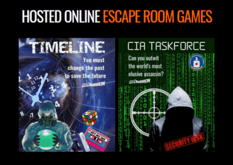 Hosted Online Escape Room VS Virtual Escape Room