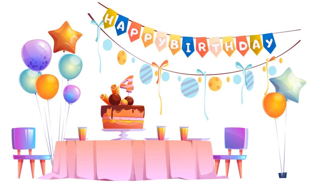 kids birthday party decoration festive cake 107791 2554