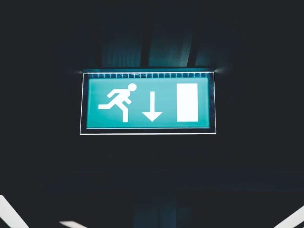 Lighted running sign