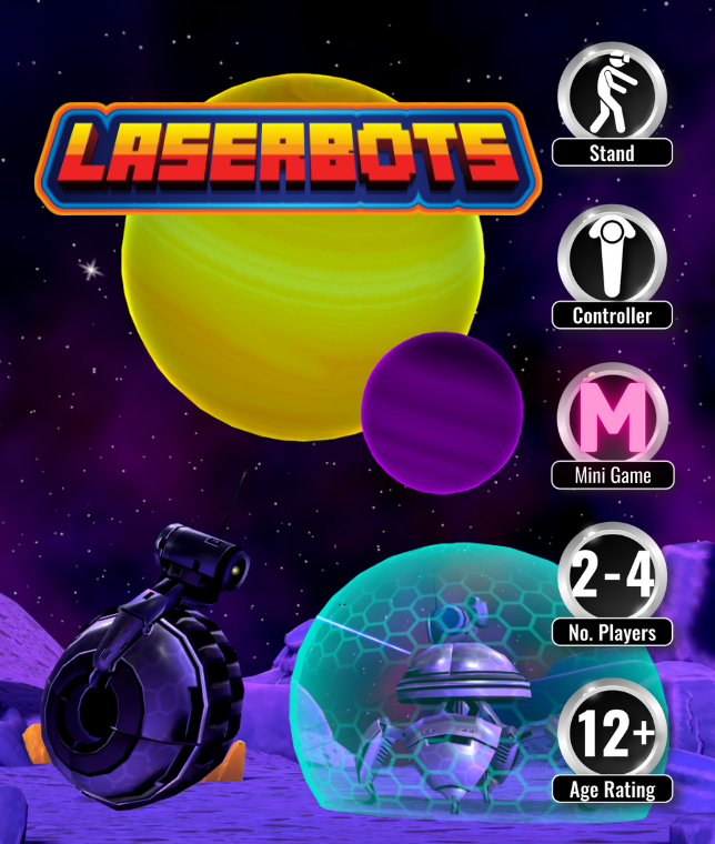 A Virtual Reality Mini game where players work together stop the laserbots from invading.