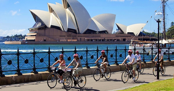 Cycling tour in sydney