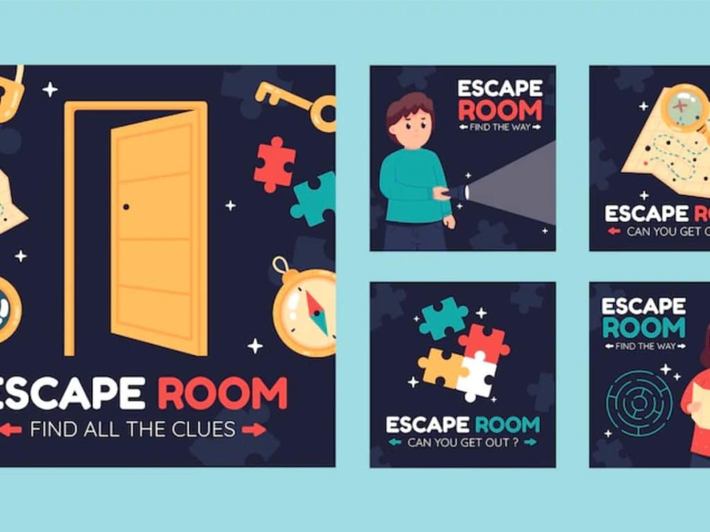 Clues in escape room