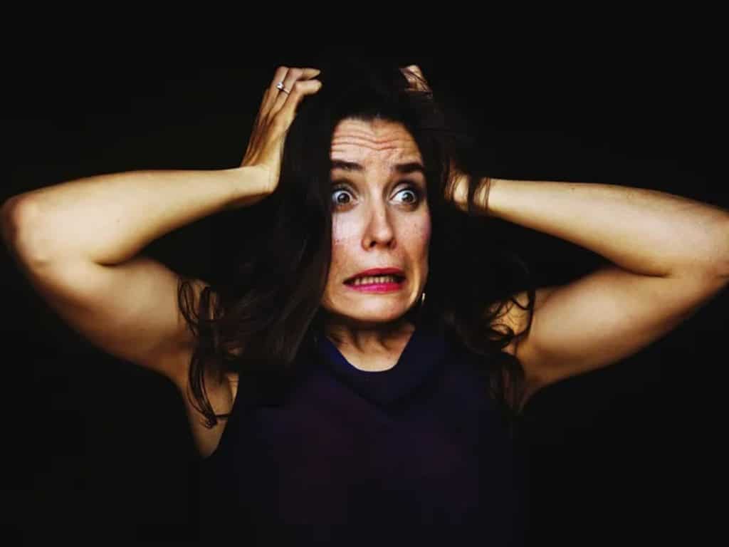 Frustrated angry woman