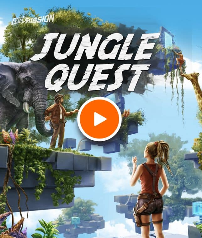 A Virtual Reality Escape Room where players solve puzzles in a jungle and try to escape.