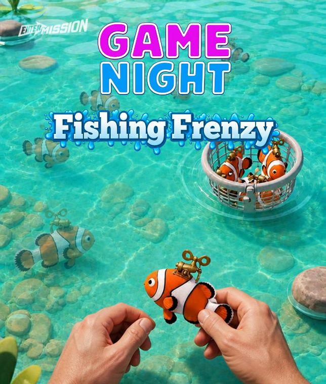 Fishing Frenzy Game Night poster artwork