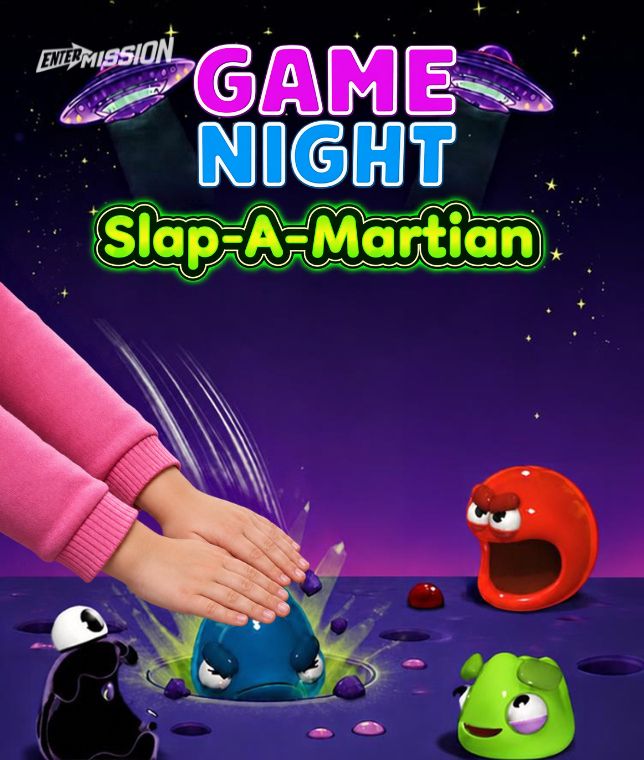 Slap-A-Martian Game Night poster artwork