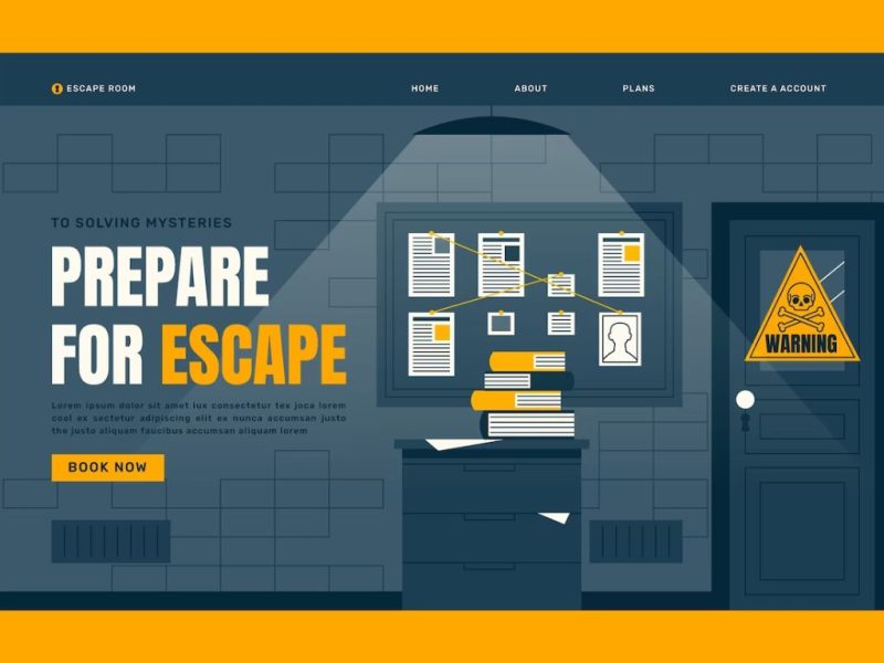 Behind the scenes of an escape room