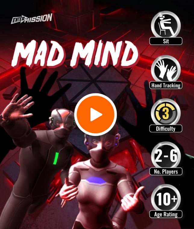 Vr Games A virtual reality escape room where players solve puzzles inside the mind of a mad man to save a child.